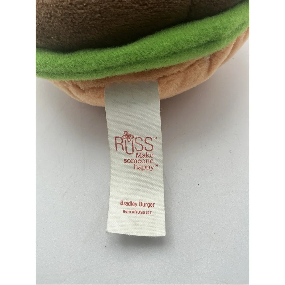 Russ Snackeez Bradley Burger Plush Cheeseburger 5